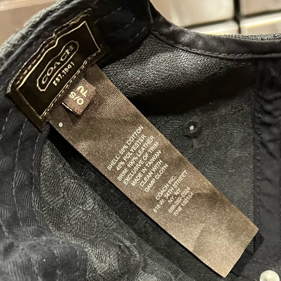 COPY - Coach baseball hat, leather bill EUC - Picture 4 of 5